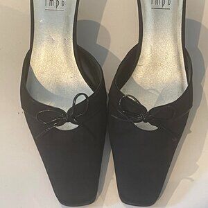 Brand New black heeled shoes by Impo in size 6.5